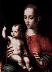 Virgin And Child With A Spindle — ლუის დე მორალესი