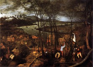 Gloomy Day (february) — Pieter Bruegel The Elder