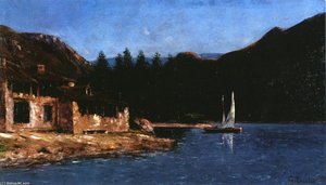 Le Voilier Blanc — Gustave Courbet