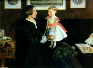 Portrait Of Mrs James Wyatt — Sir John Everett Millais
