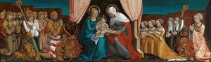 Markgrave Christopher I Of Baden With His Family Whorshipping The Virgin And Child — Hans Baldung