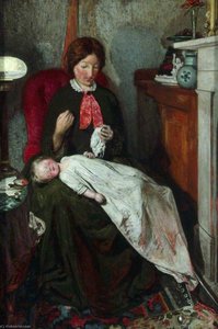 Waiting An English Fireside Of 1854–1855 — Ford Madox Brown
