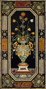 Panel With A Vase Of Flowers — Matteo Nigetti