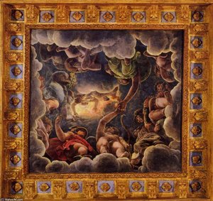 Vaulted Ceiling (detail) (17) — Giulio Romano