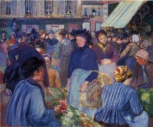 The Market At Gisors — Camille Pissarro