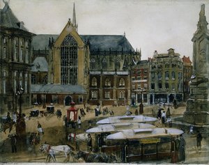 The Dam In Amsterdam — George Heidrik Breitner