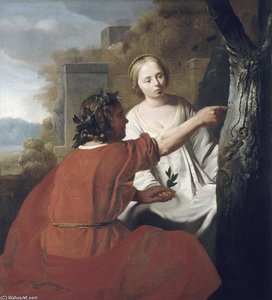 Socrate, Ses Deux Épouses Et Alcibiade — Reyer Van Blommendael