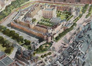Artist's Impression Of The Tower Of London Site, 1890 — Ivan Lapper
