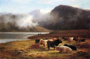 Evening In The Highlands — Louis Bosworth Hurt