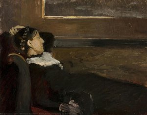 Anna Ancher Resting In Brøndum — Michael Peter Ancher