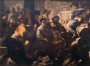 Christ Among The Doctors — Luca Giordano