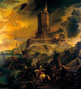 The Wreckers, Stormy Coast Scene With Tower — Thomas Wyck