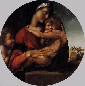Madonna And Child With The Young St John — Alonso Gonzalez De Berruguete