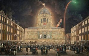 Liverpool Town Hall Illuminated, 1806 — Robert W. Salmon