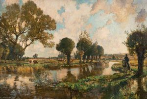 Suffolk Waterway — Bertram Priestman