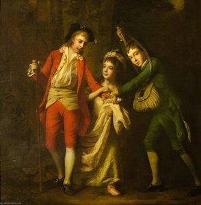 James Sinclair Erskine (1762–1837), Later 2nd Earl Of Rosslyn, His Brother John And His Sister Henrietta Maria — Nathaniel Hone I