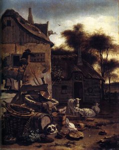 Barnyard Scene — Egbert Van Der Poel