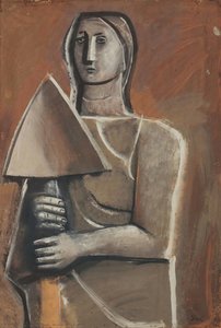 Woman With Spade — Mario Sironi