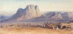 Arabs Approaching Mount Sinai — Edward Lear