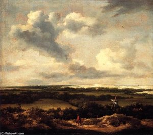 Dune Landscape With Hunter — Jacob Isaackszoon Van Ruisdael