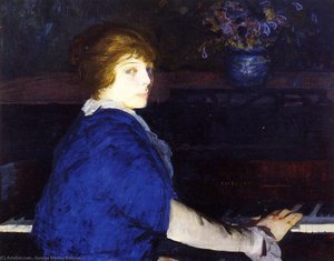 Emma At The Piano — George Wesley Bellows