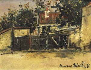 The Flag Of Saint-vincent In Montmartre — Maurice Utrillo