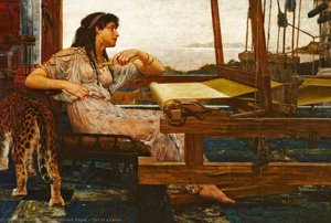 Girl At A Loom — Henry Marriott Paget