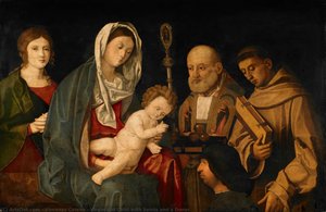 Virgin And Child With Saints And A Donor — Vincenzo Catena