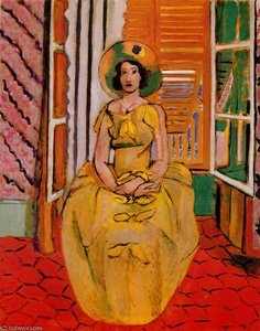 La Robe Jaune Huile Sur Toile Baltimore, Museum Of Art — Henri Matisse