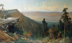 Hudson River Valley From The Catskill Mountain House — Thomas Hill
