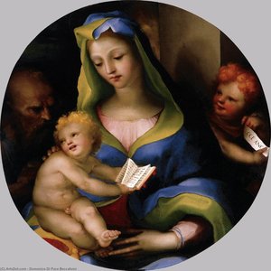 The Holy Family With Young Saint John — Domenico Di Pace Beccafumi