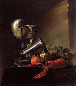 Still-life With Lobster And Nautilus Cup — Jan Davidszoon De Heem Or Johannes De Heem Or Johannes Van Antwerpen Or Jan Davidsz De Hem
