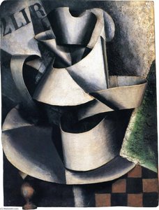 The Jug On The Table (plastic Painting) — Lyubov Sergeyevna Popova