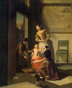 Buying Grapes — Jacob Ochtervelt