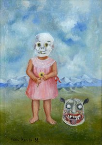 Niña Con Máscara De Calavera — Frida Kahlo