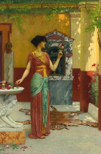 The Bouquet — R.b.a John William Godward