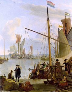 View From The Mussel Pier In Amsterdam — Ludolf Backhuysen I