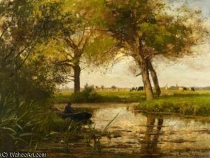 Holländische Weidelandschaft — Julius Jacobus Van De Sande Bakhuyzen