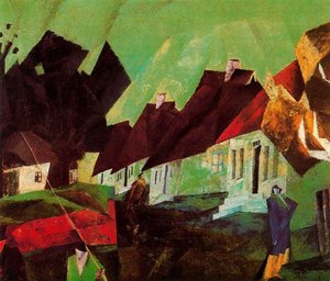 El Pueblo De Alt-sallenthin — Lyonel Feininger