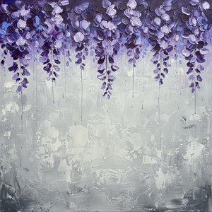 Sculptural Violet Tides Descending Into The Silent Depth Of Slate Shadows — David Moreau