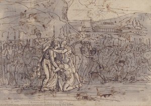 Soldiers Going Into Battle — Vincenzo Camuccini