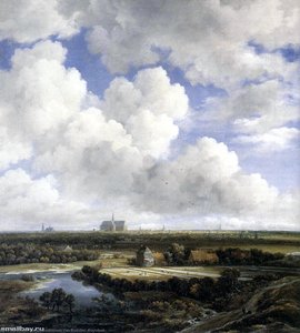 View Of Haarlem With Bleaching Grounds — Jacob Isaackszoon Van Ruisdael