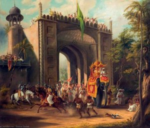 A State Procession In India — Thomas In William Daniell