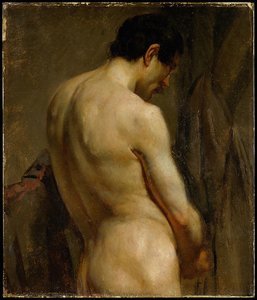 Étude D'académie Masculine : Buste, De Profil — Eugène Delacroix