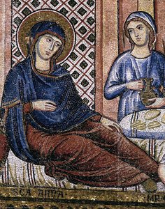Nativity Of The Virgin (detail) — पिएत्रो कैवलिनी