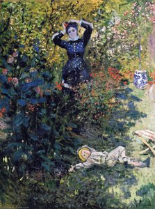 Camille And Jean Monet In The Garden At Argenteuil — Claude Monet