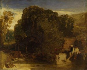 Henley-on-thames, Oxfordshire, Boys Fishing — John Sell Cotman