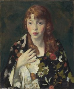 Edna Smith In A Japanese Wrap — Robert Henri