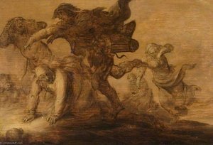 Peasants Fleeing (witchcraft) — Adriaen Jansz Van De Venne