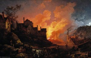 Coalbrookdale By Night — Philip James De Loutherbourg